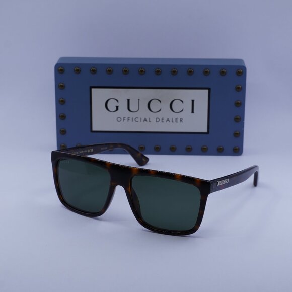 Gucci GG0748S 003 Square Sunglasses - Havana - Picture 1 of 11